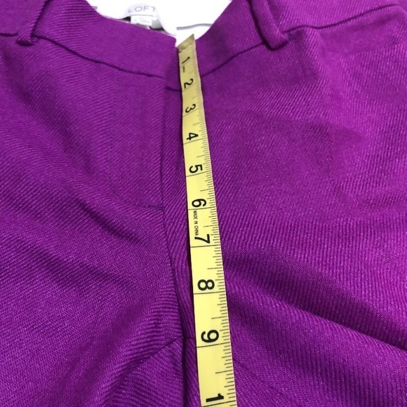 NWOT LOFT Marisa Wool Blend Cuffed Ankle Pants Trousers Office Work Wear New - Picture 16 of 16